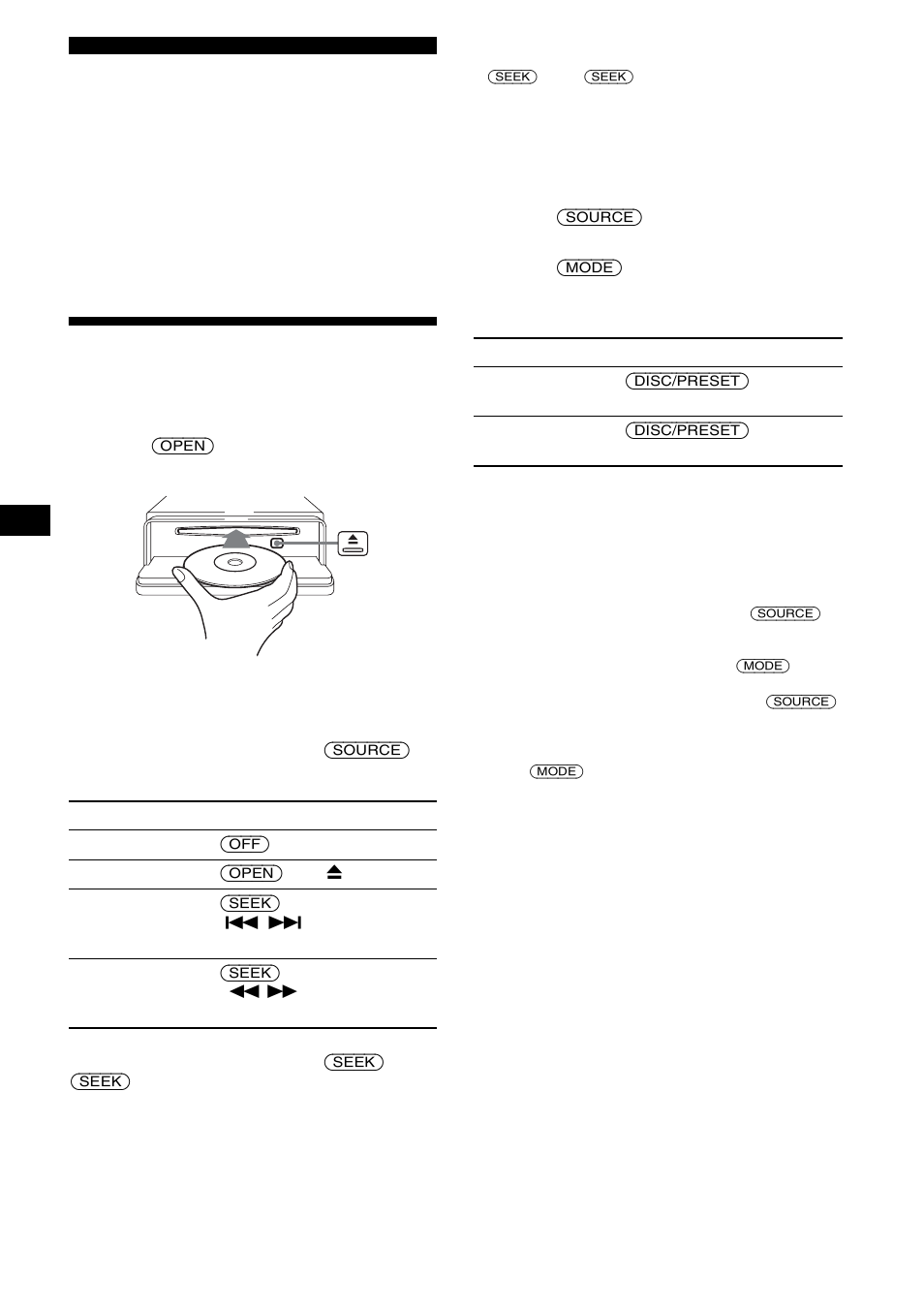 Cd player cd/md unit (optional), Playing a disc | Sony CDX-FW500 User Manual | Page 10 / 52