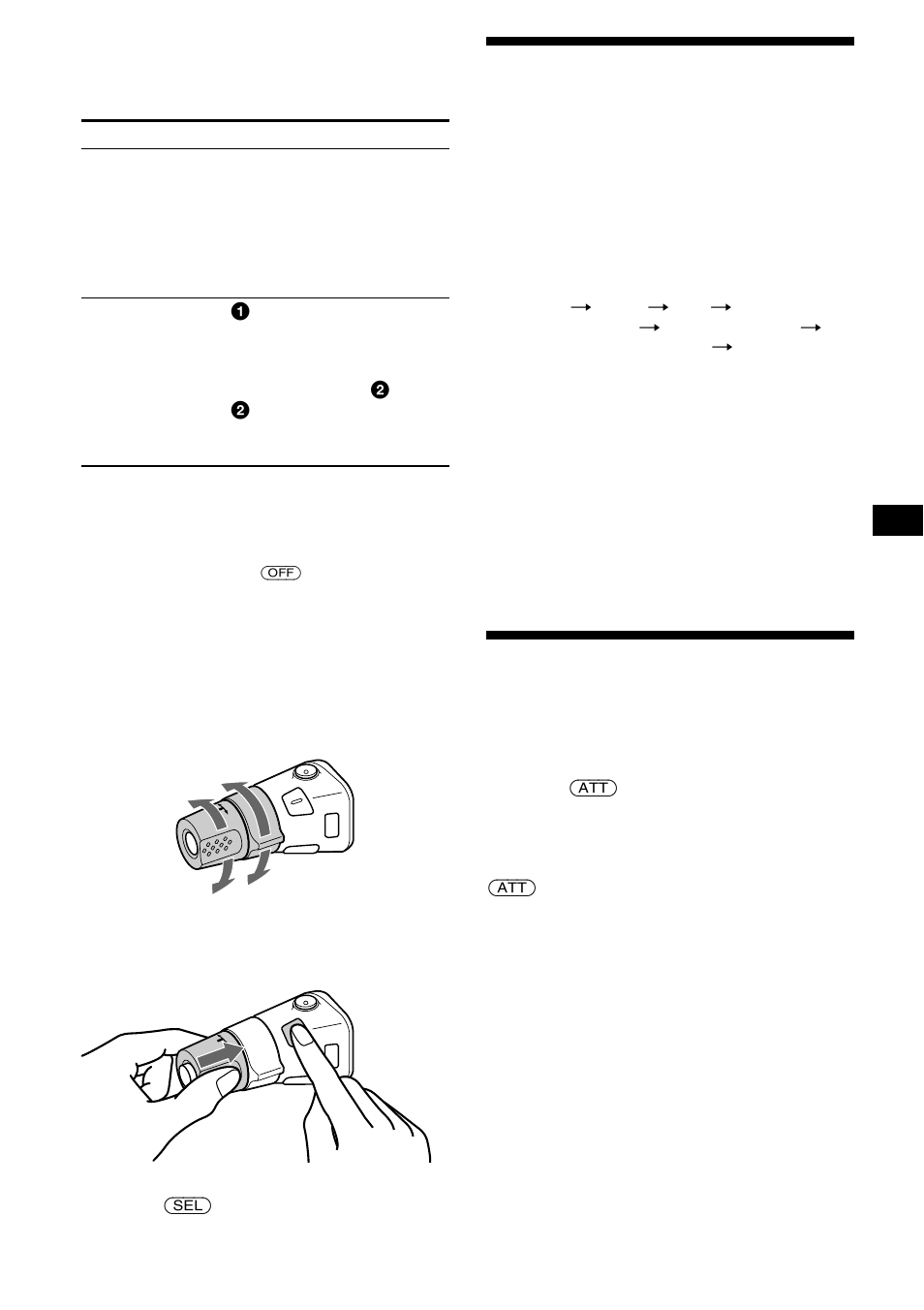 Adjusting the sound characteristics, Quickly attenuating the sound | Sony CDX-FW500 User Manual | Page 17 / 52