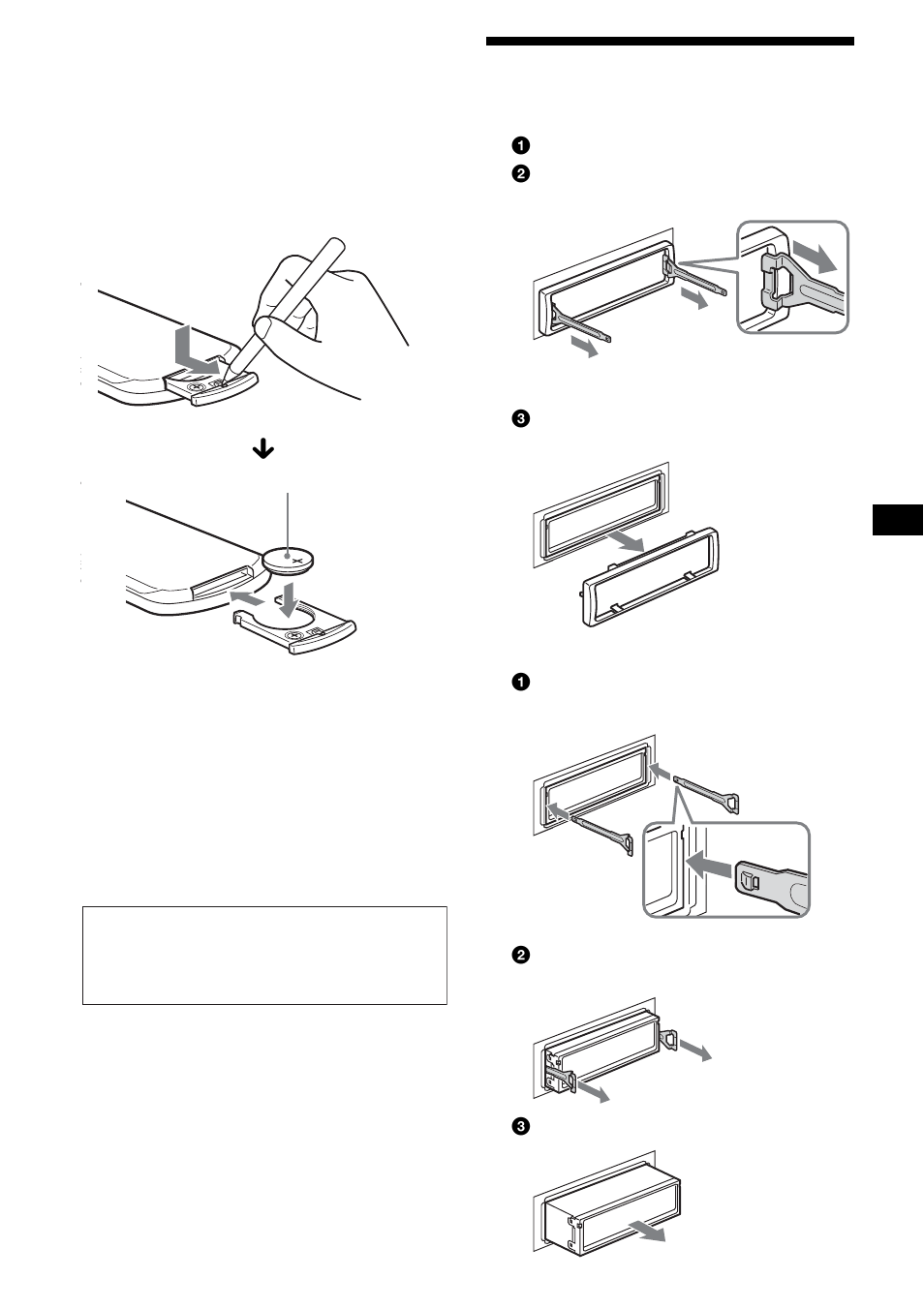 Removing the unit | Sony CDX-FW500 User Manual | Page 21 / 52