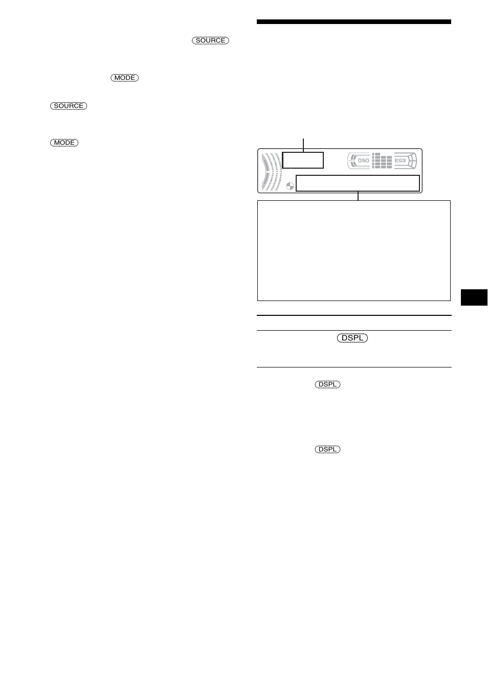 Elementos de la pantalla | Sony CDX-FW500 User Manual | Page 35 / 52