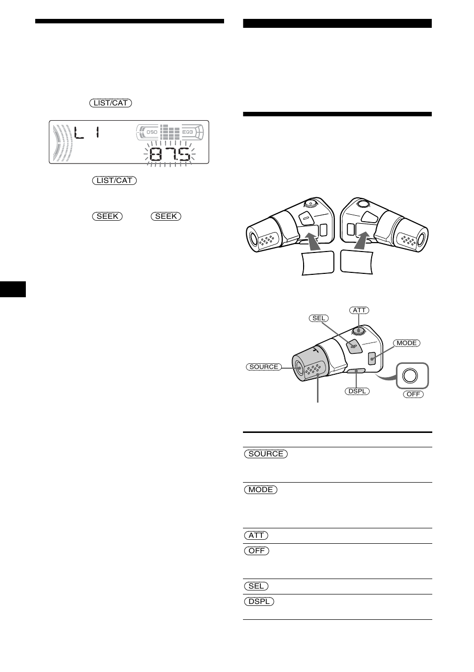 Sintonización de emisoras mediante una lista, Listado, Otras funciones | Uso del mando rotatorio, 16 sintonización de emisoras mediante una lista | Sony CDX-FW500 User Manual | Page 40 / 52