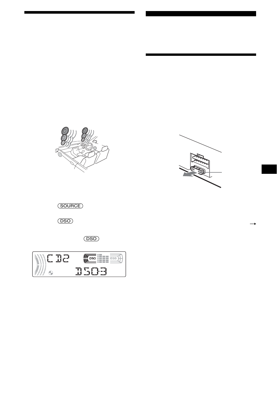 Información complementaria, Mantenimiento, Ajuste del organizador de sonido de baja | Frecuencia dinámico (dso), Botón dso 21 | Sony CDX-FW500 User Manual | Page 45 / 52