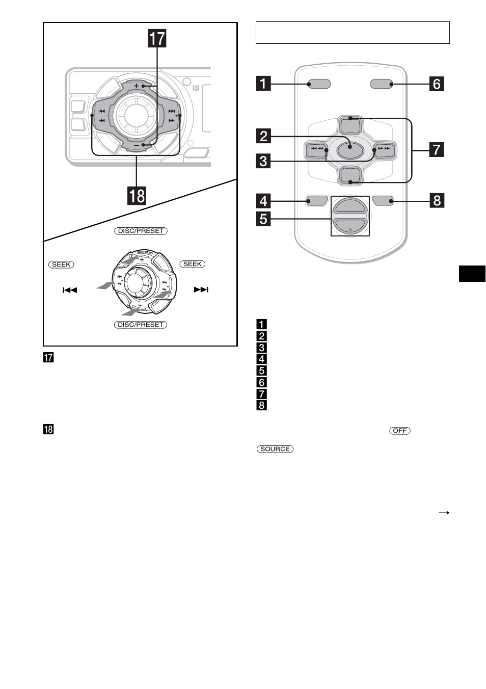 Card remote commander rm-x115, Skip albums | Sony CDX-FW500 User Manual | Page 5 / 52