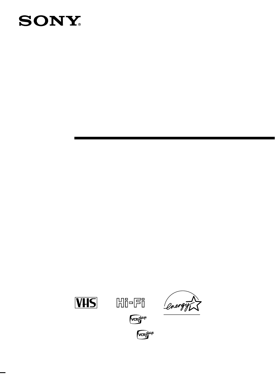 Sony SLV-AX10 User Manual | 84 pages