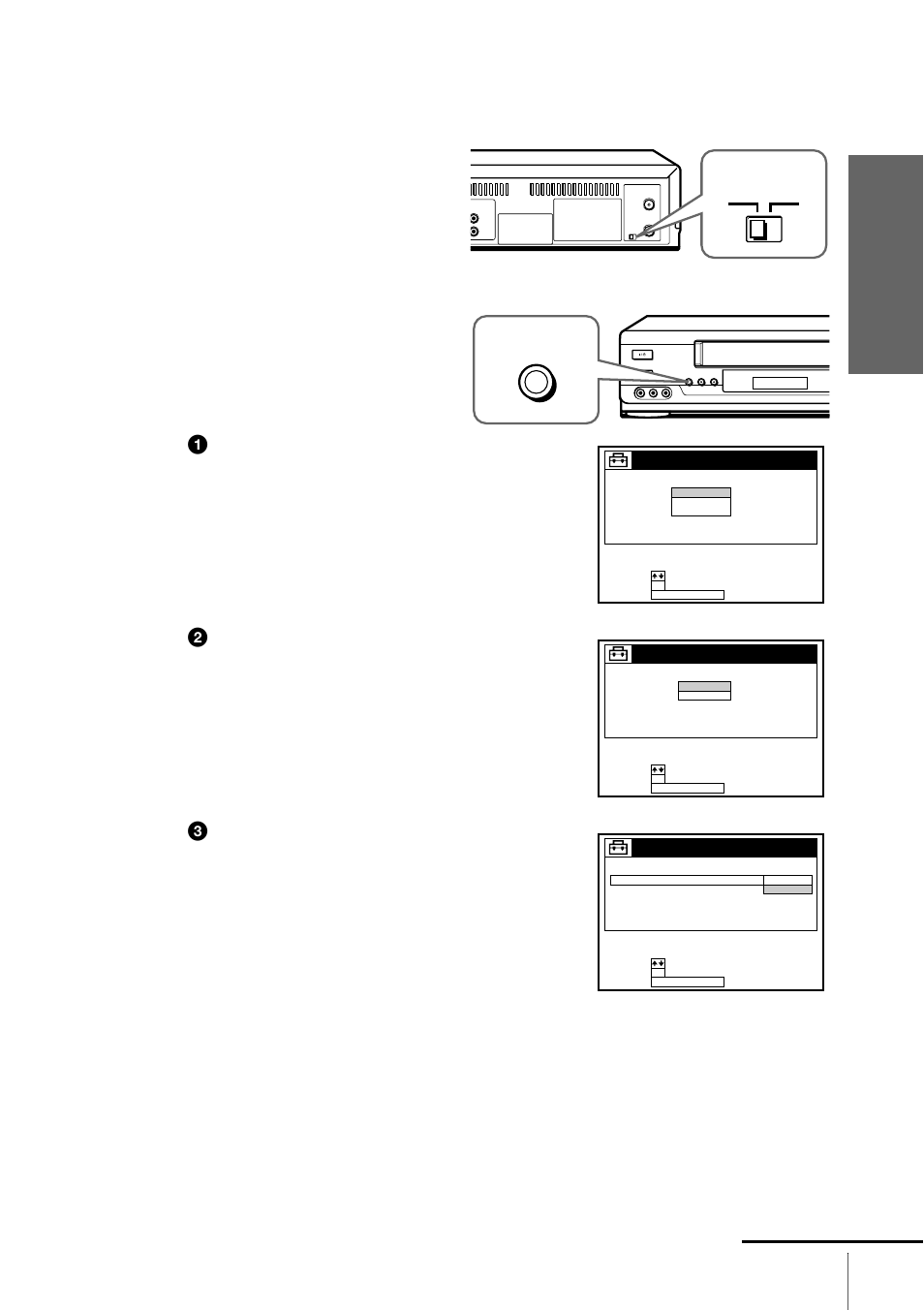 Hookup 3 : vcr setup, Getti ng sta rted, Rf unit | Sony SLV-AX10 User Manual | Page 17 / 84