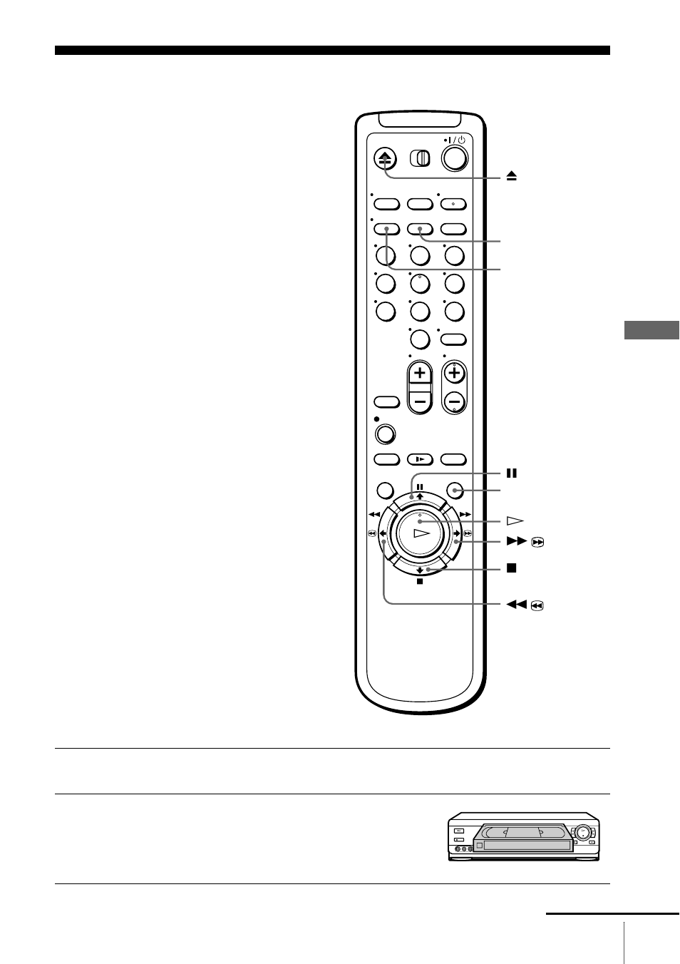 Basic operations, Playing a tape, Play | Sony SLV-AX10 User Manual | Page 41 / 84