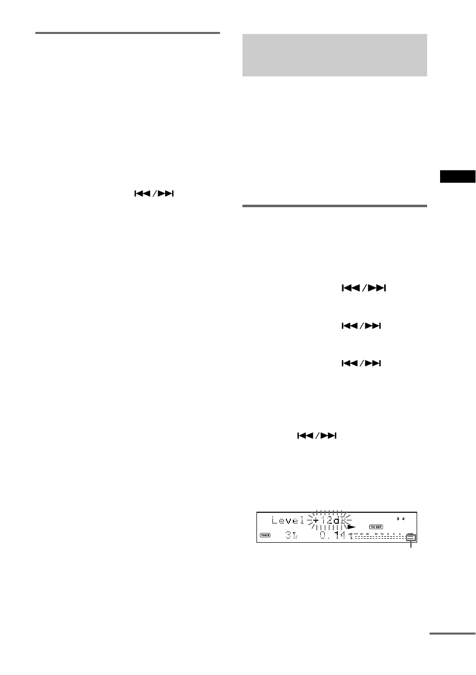 Releasing the registrations of all tracks on an md, Changing the recorded level after recording, Changing the overall recording level | Changing the recorded level after, Recording— s.f edit | Sony MDS-JE780 User Manual | Page 37 / 56