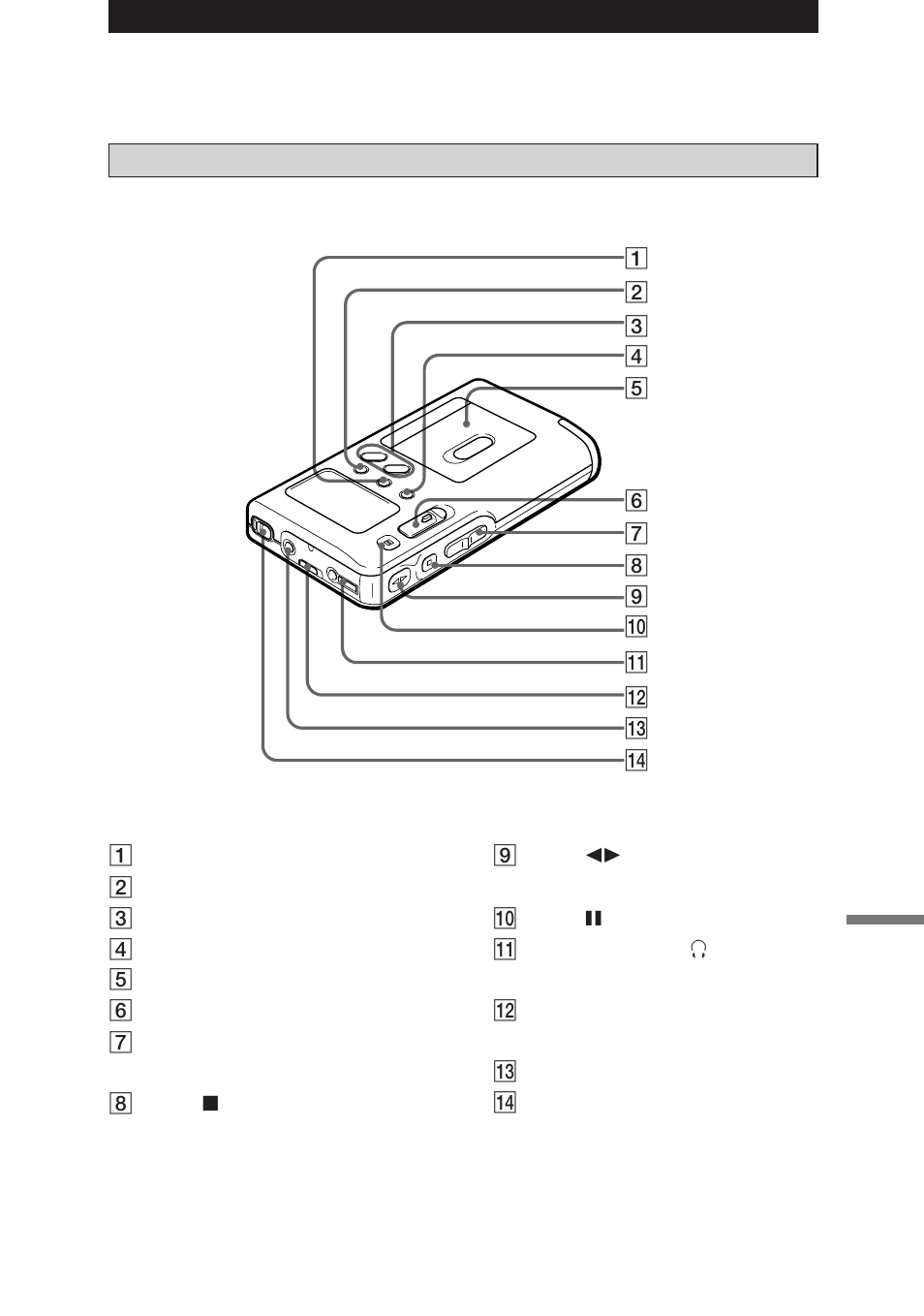 Lage und funktion der teile und bedienelemente, Der recorder | Sony NT-2 User Manual | Page 111 / 153