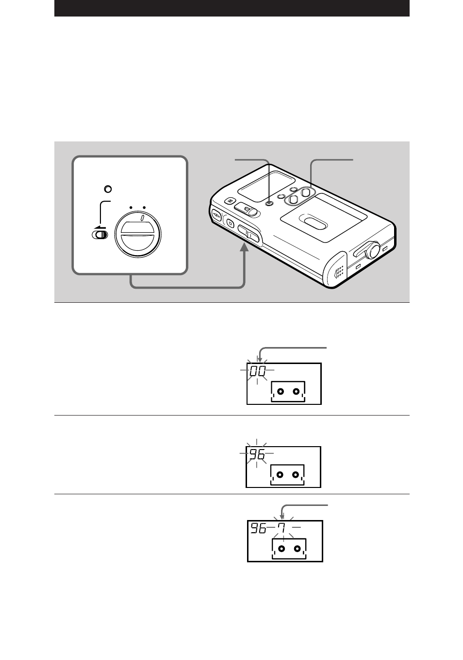 Réglage de l’horloge, Close open clock set +/– mode | Sony NT-2 User Manual | Page 48 / 153