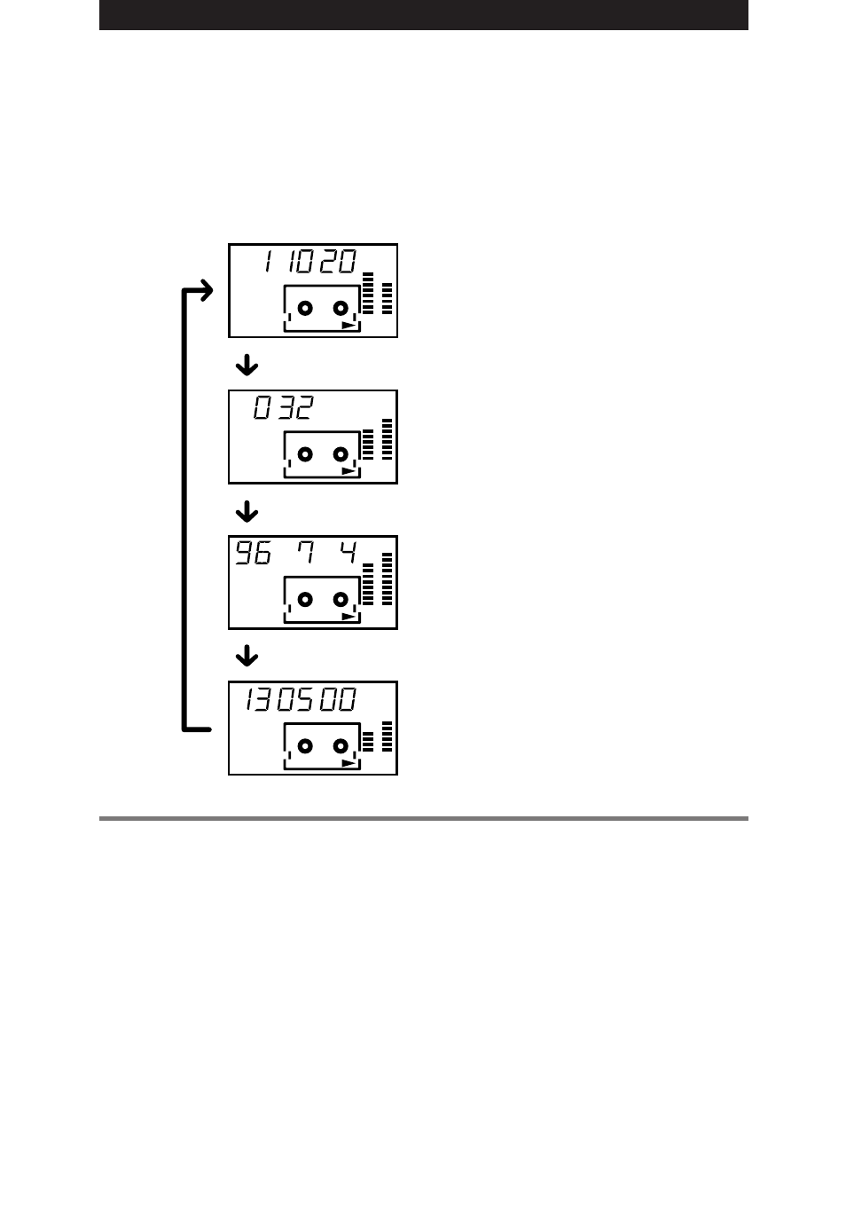 Affichage pendant la lecture, Pour réinitialiser le compteur de bande | Sony NT-2 User Manual | Page 60 / 153