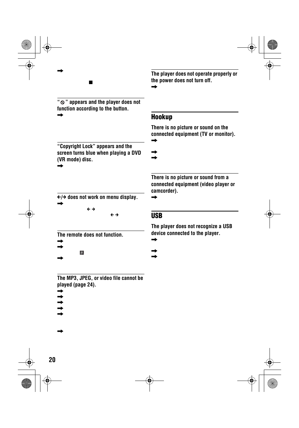 Hookup | Sony DVP-FX96 User Manual | Page 20 / 32