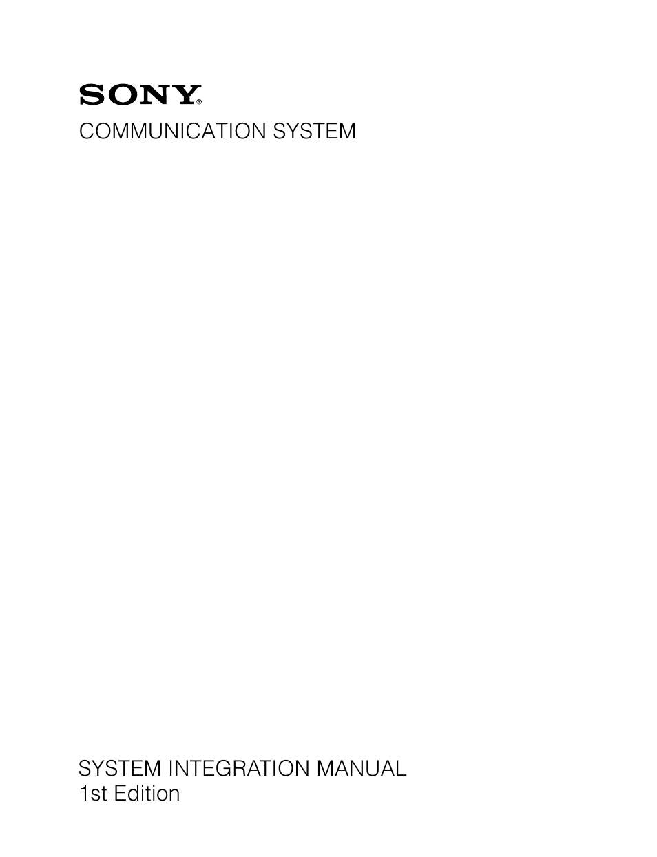 Sony PCS-1P User Manual | 78 pages