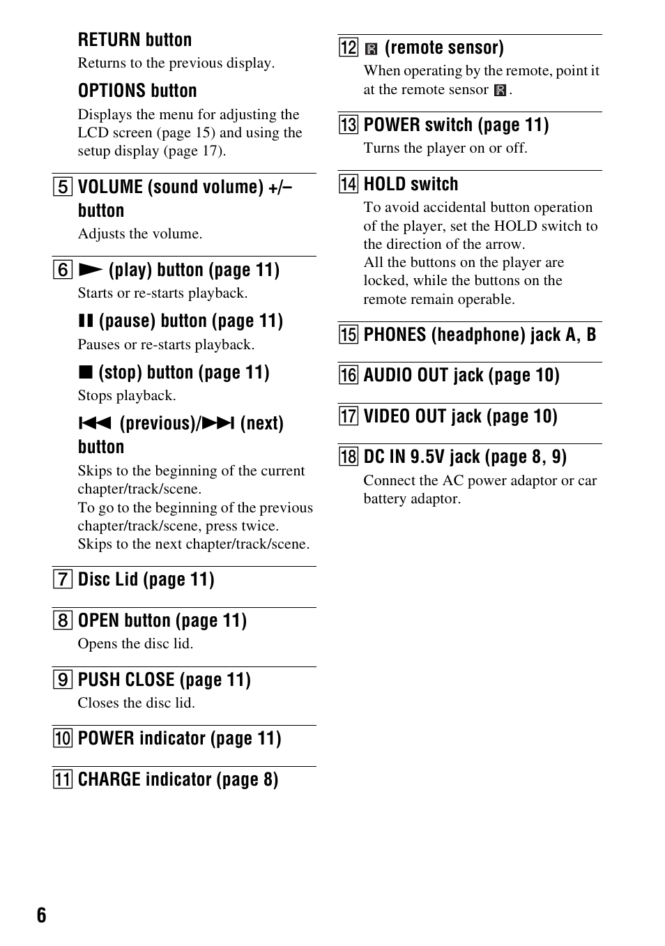 Sony DVP-FX74 User Manual | Page 6 / 36