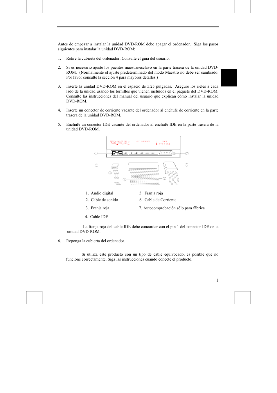 Instalación de la unidad dvd-rom | Sony DDU1632 User Manual | Page 17 / 40