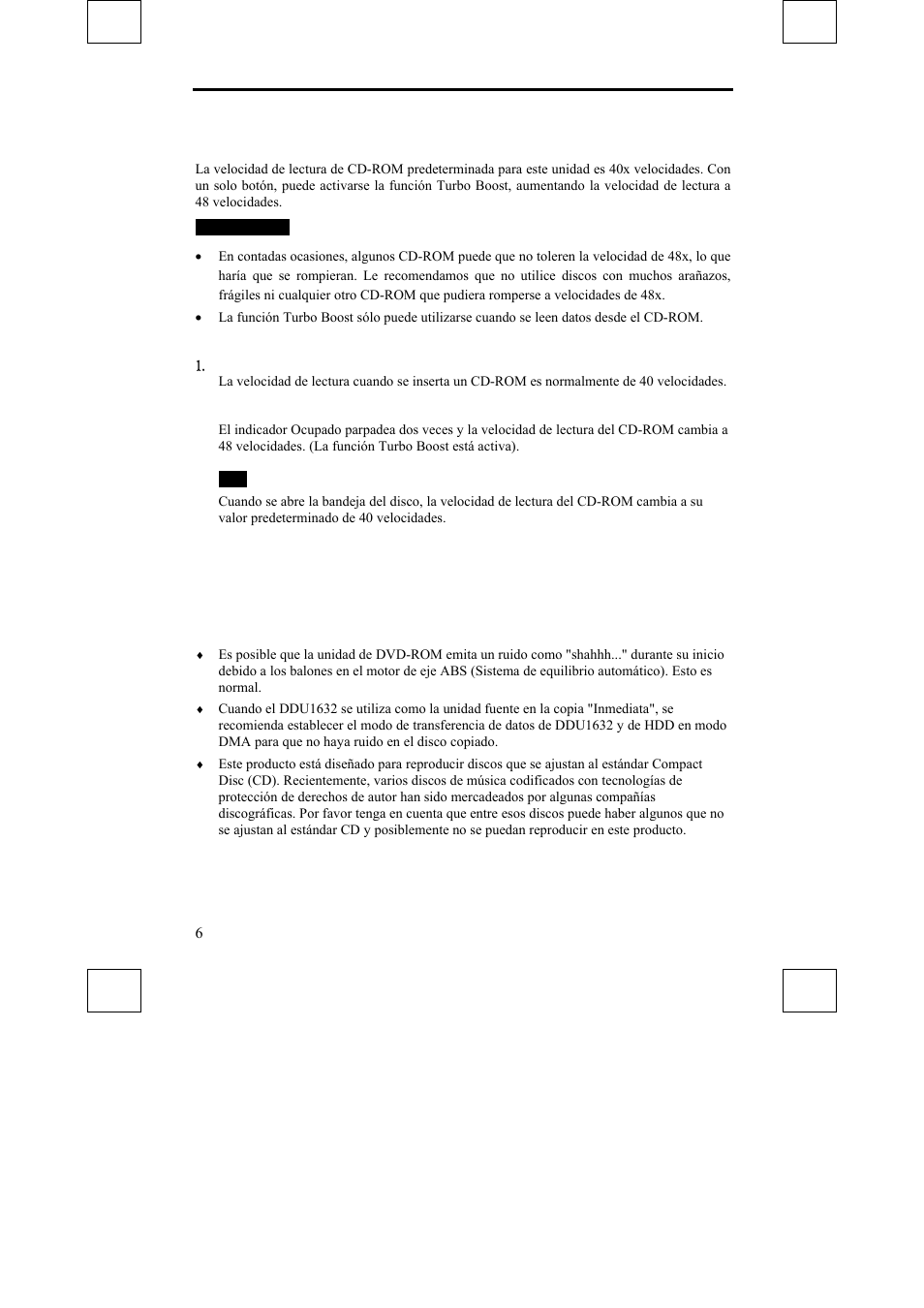Nota | Sony DDU1632 User Manual | Page 22 / 40