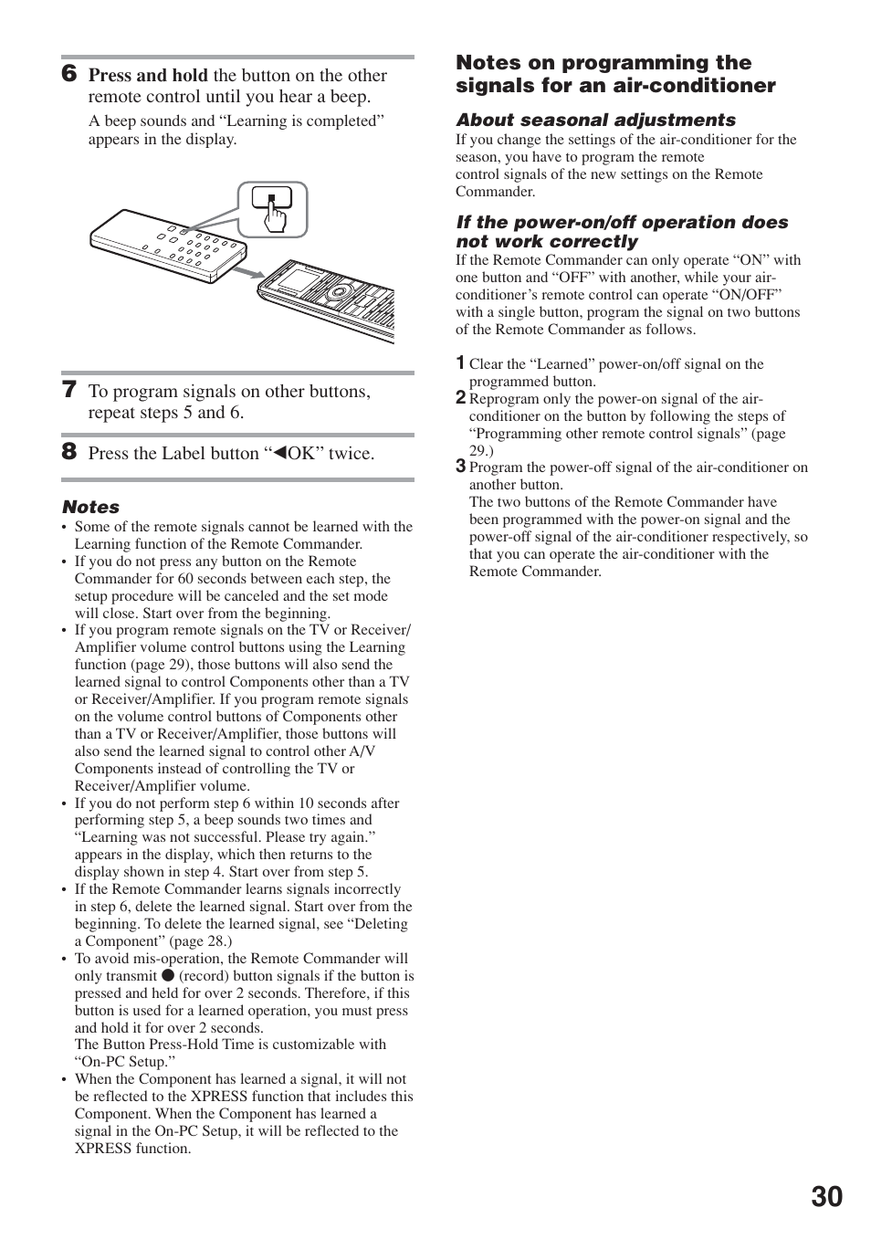 Sony RM-AX5000 User Manual | Page 30 / 52