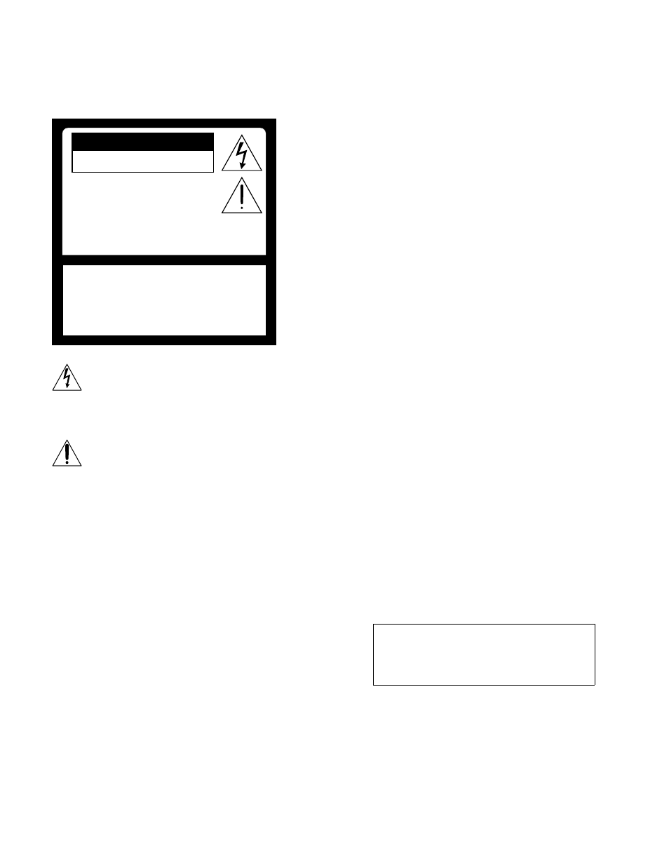 Caution, Attention, Precaucion | Warning | Sony GRAND WEGA KF 60DX100 User Manual | Page 2 / 92