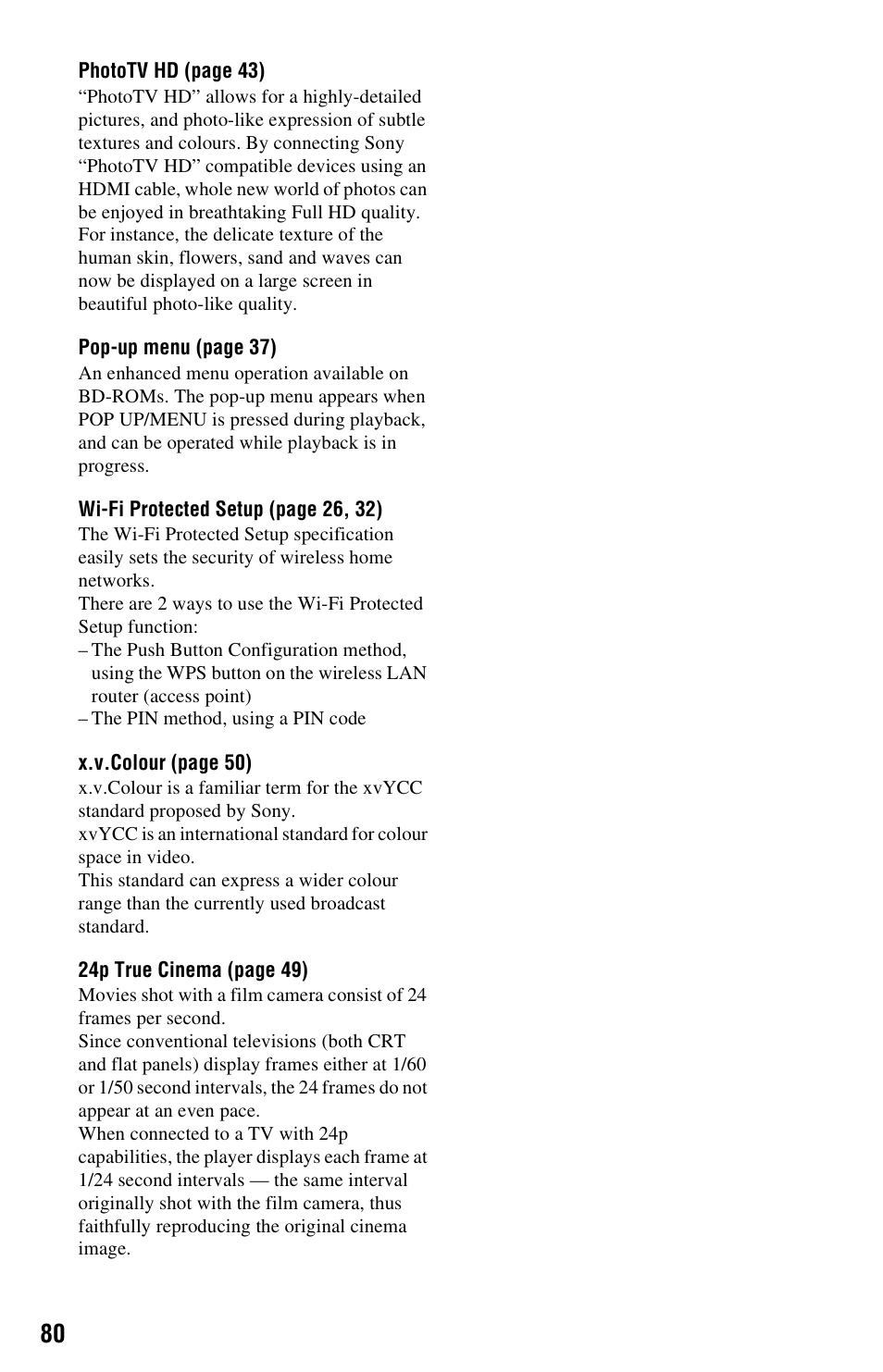 Sony BDPS560 User Manual | Page 80 / 83