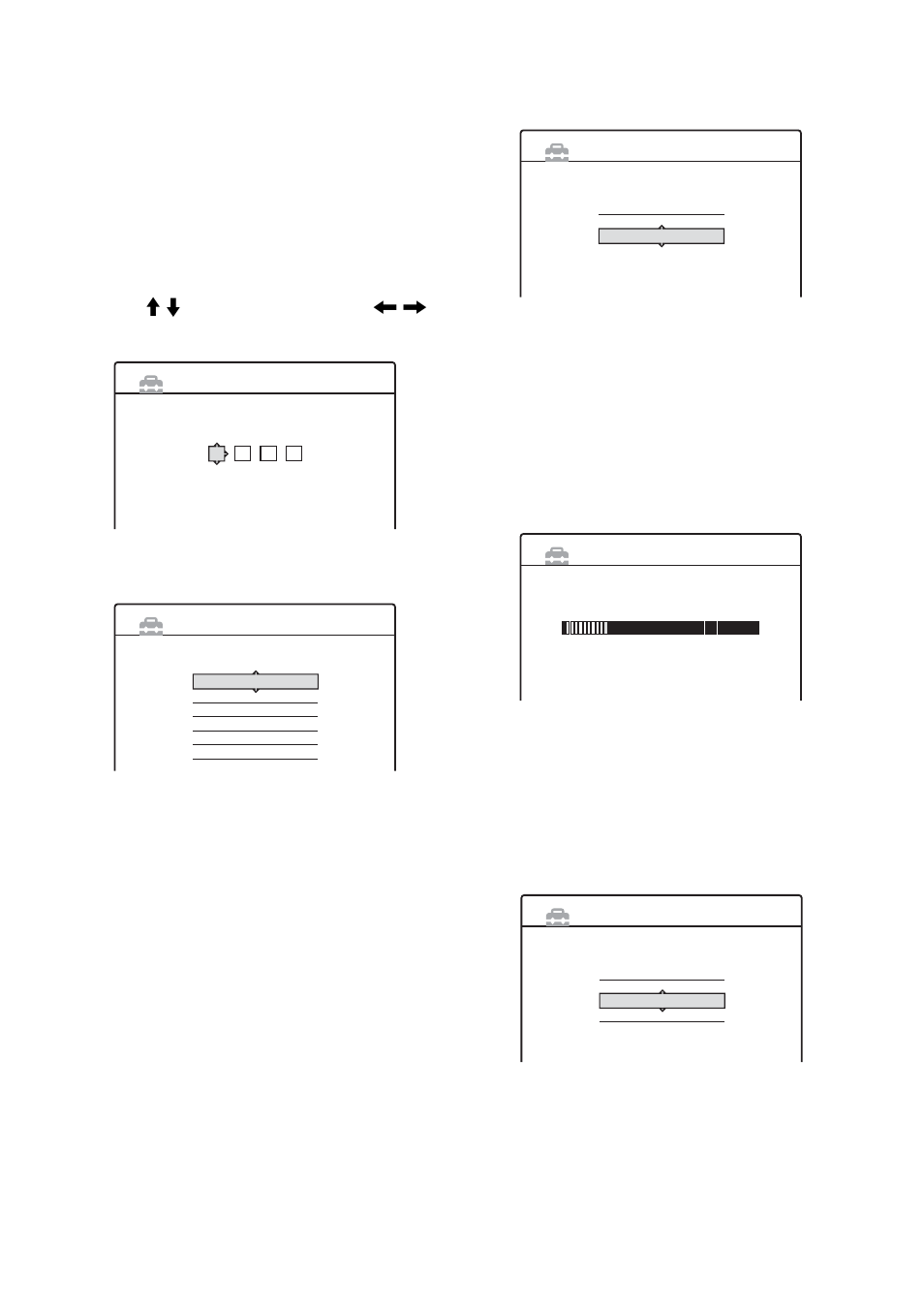 Press enter, Select the cable box output channel, Select whether or not you have a cable connection | Select the setting that matches your tv type | Sony RDR-HX900 User Manual | Page 26 / 120
