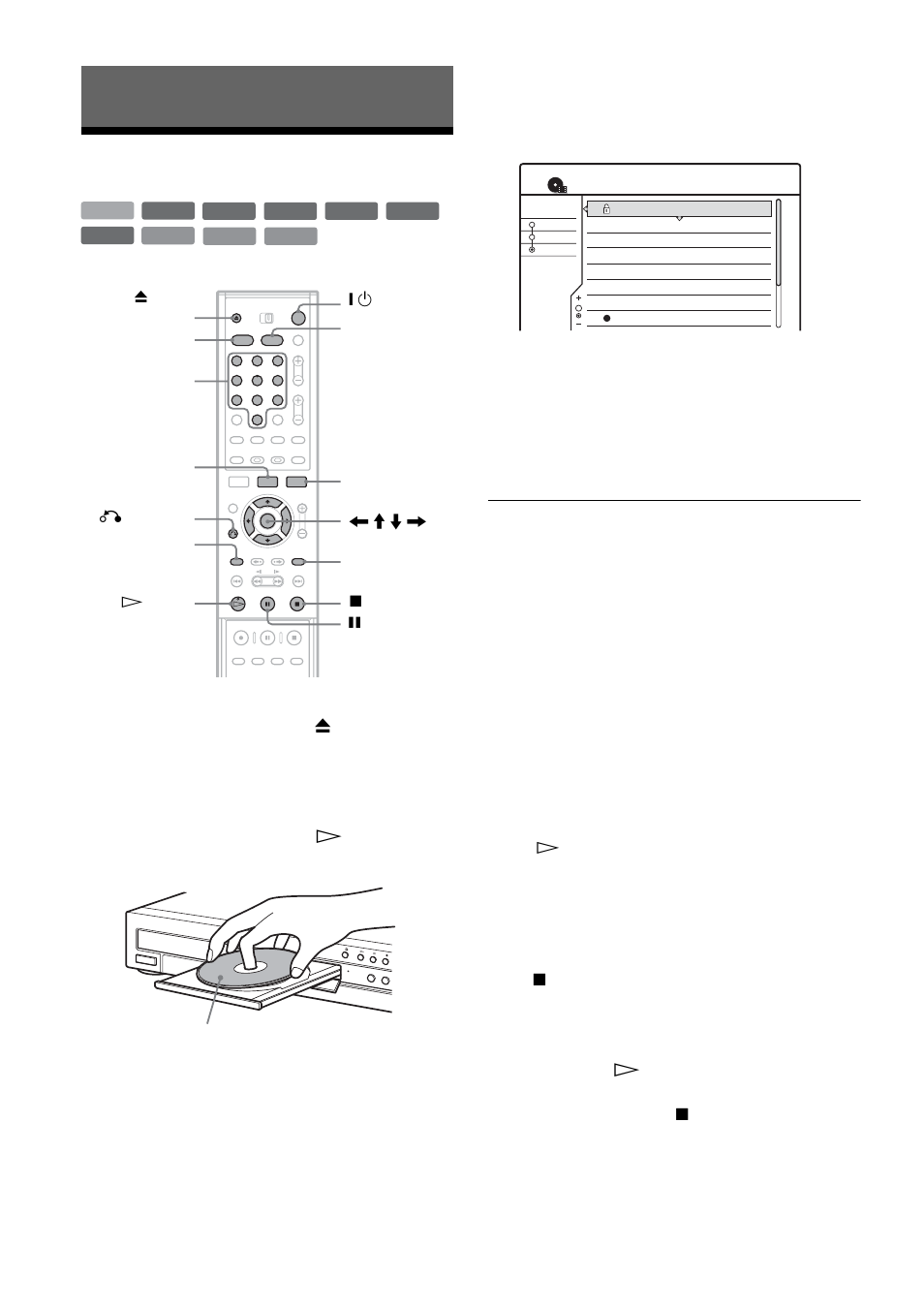 Playback, Playing, Playing 1 | Press hdd or dvd, Press title list, Select the title, and press enter, Select “play,” and press enter, The sub-menu appears, Press, Stop | Sony RDR-HX900 User Manual | Page 54 / 120