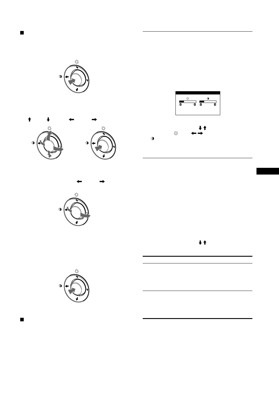 Adjusting the brightness and contrast, Adjusting the picture quality (picture effect) | Sony HMD-A400 User Manual | Page 9 / 48