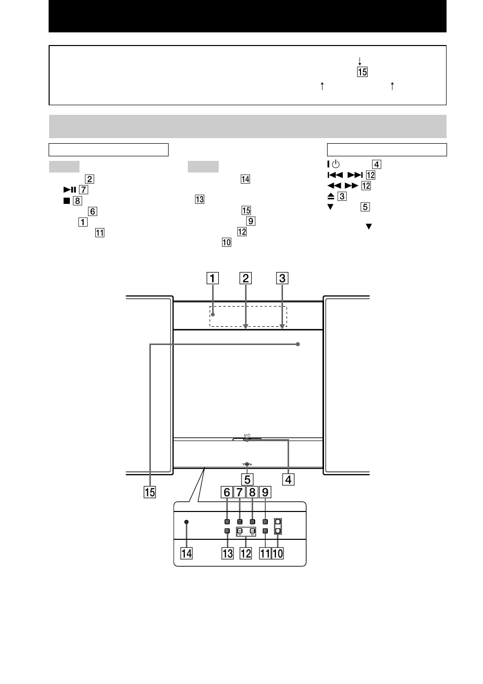 Main unit | Sony CMT-L1 User Manual | Page 4 / 28