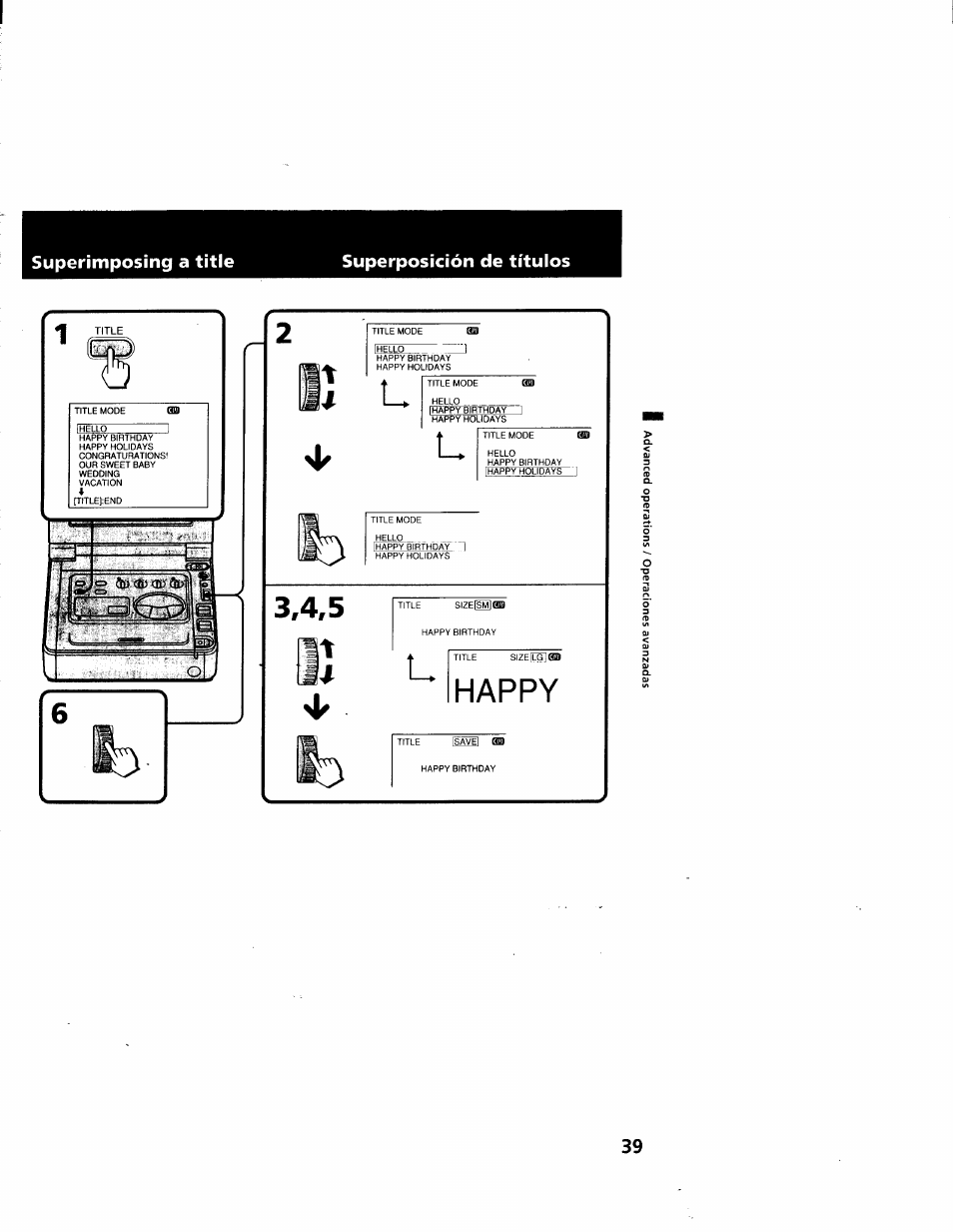 Sony GV-D900 User Manual | Page 39 / 88