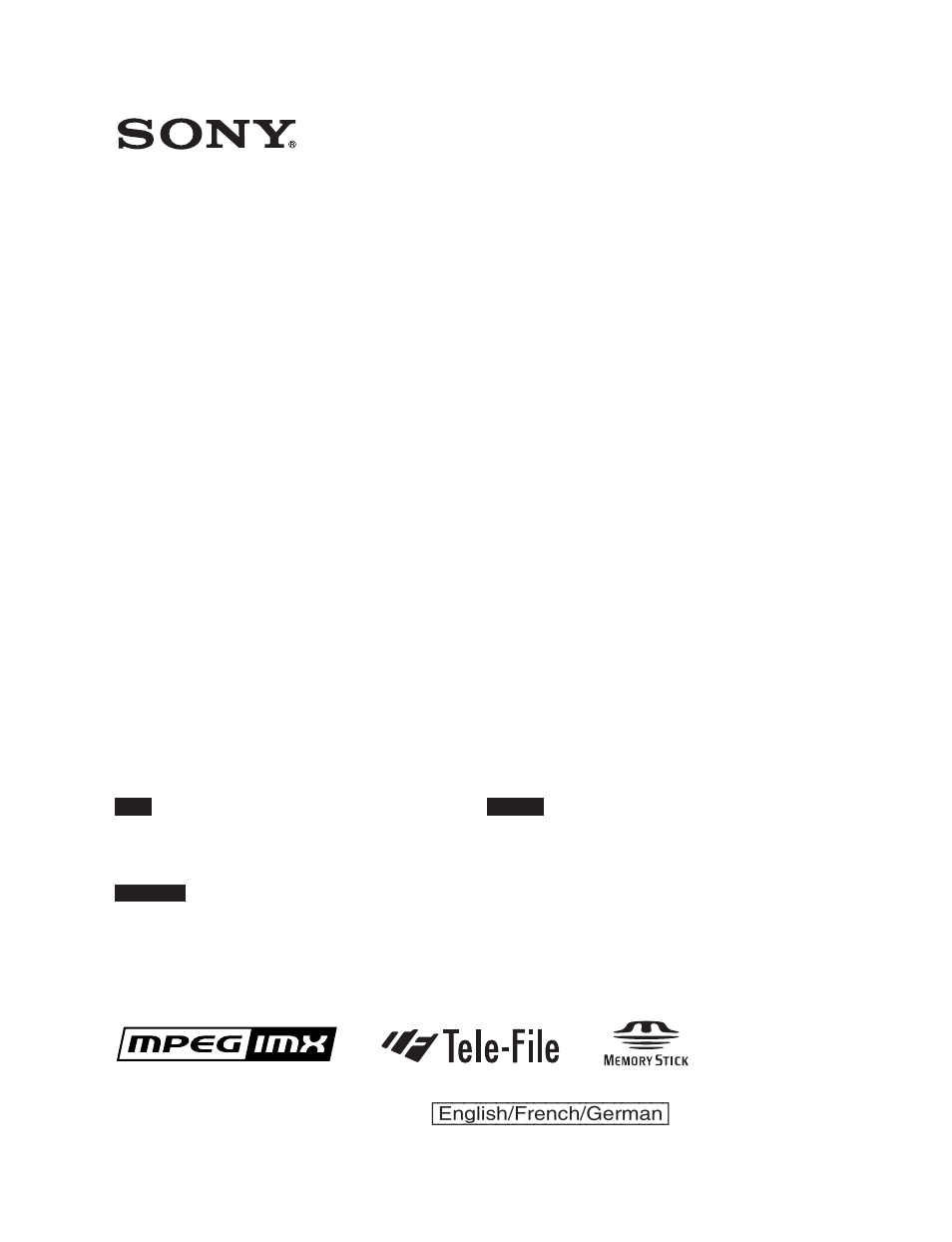 Sony MSW-2000 User Manual | 28 pages