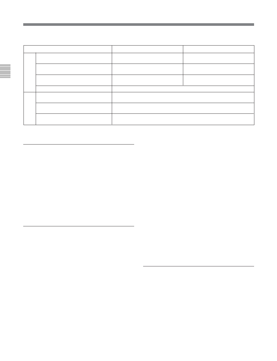 Spécifications | Sony MSW-2000 User Manual | Page 16 / 28