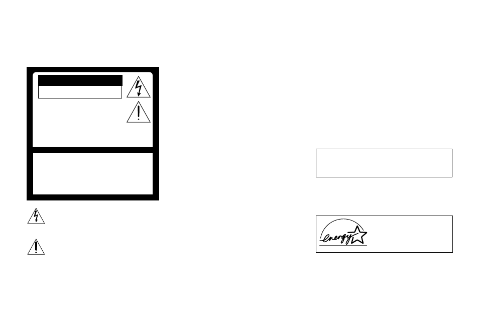 Warning, Caution, Attention | Precaucion | Sony 53S75 User Manual | Page 2 / 58