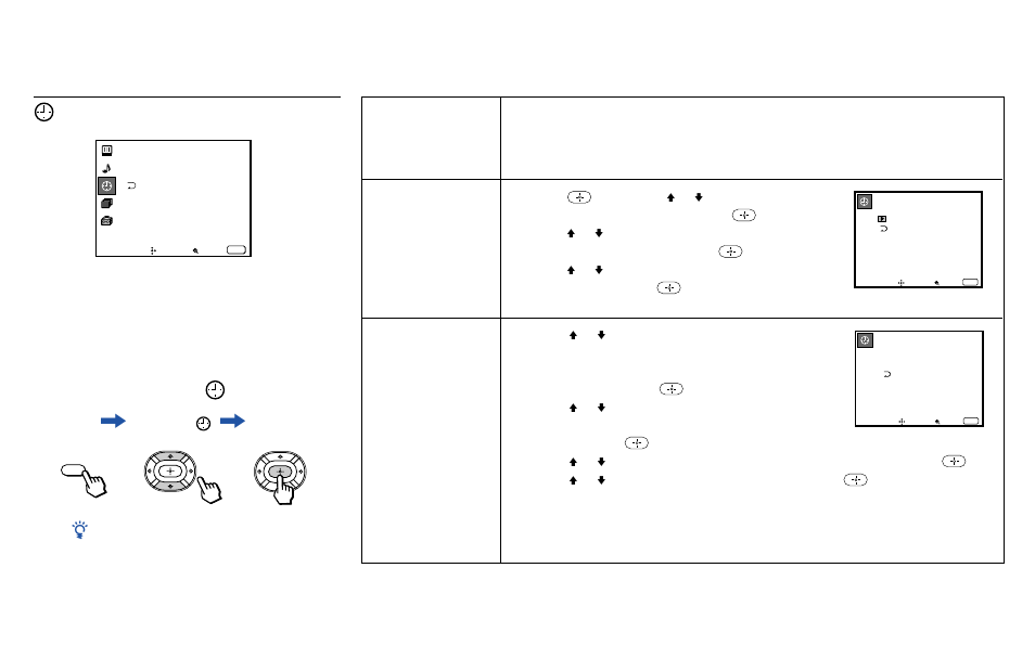 Using the timer menu | Sony 53S75 User Manual | Page 33 / 58