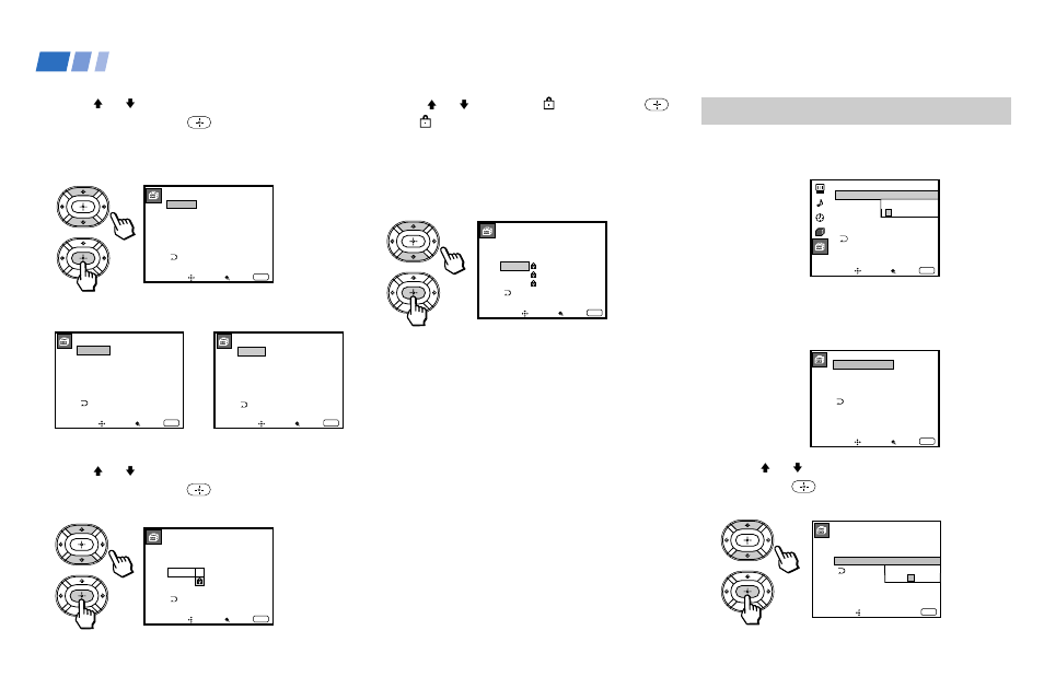 Changing the password, Adjusting your set up (menus) (continued), Press menu to exit the menu | Sony 53S75 User Manual | Page 46 / 58