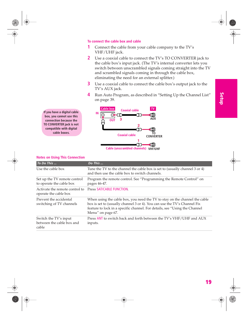Sony KP 46WT520 User Manual | Page 20 / 85