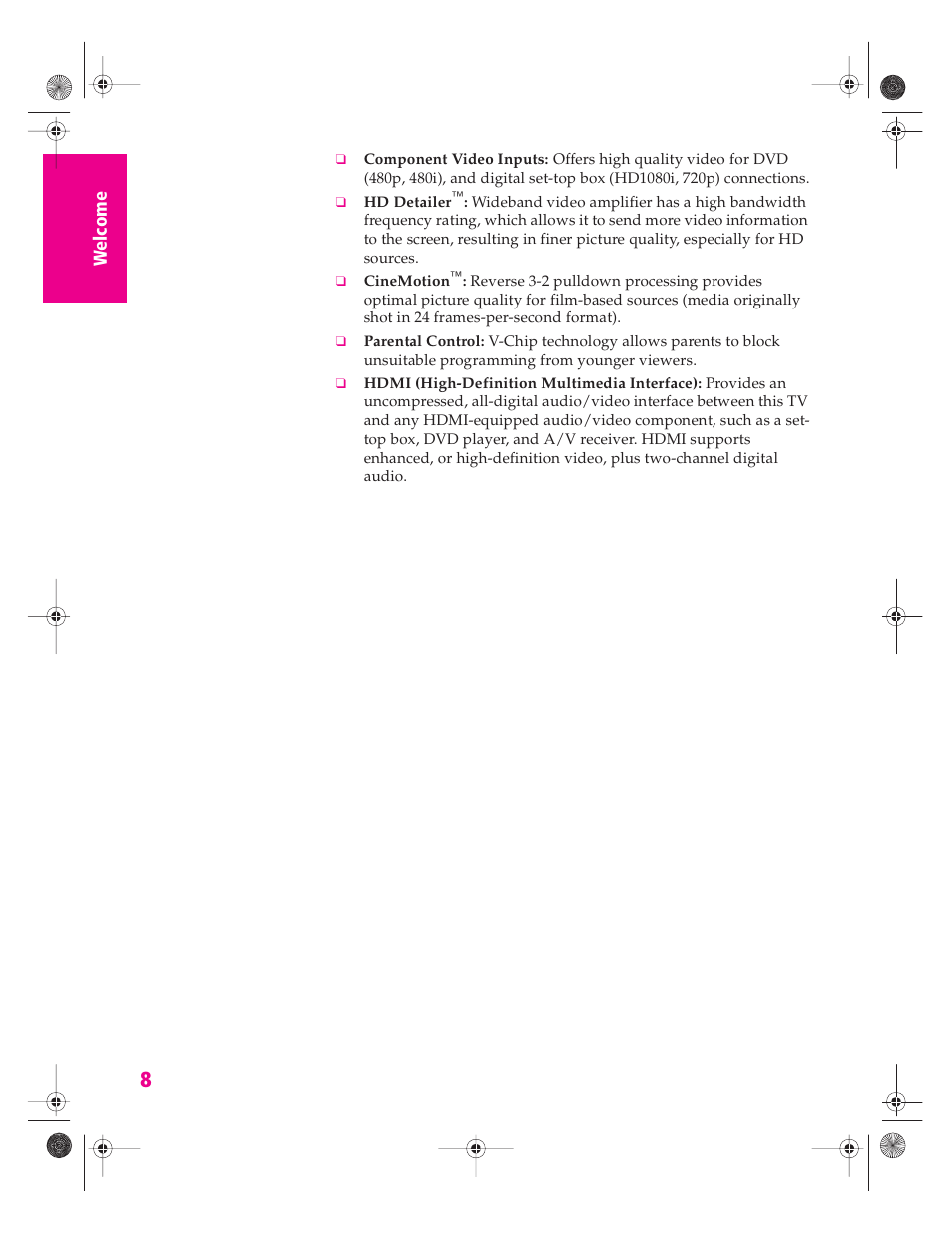 Sony KP 46WT520 User Manual | Page 9 / 85