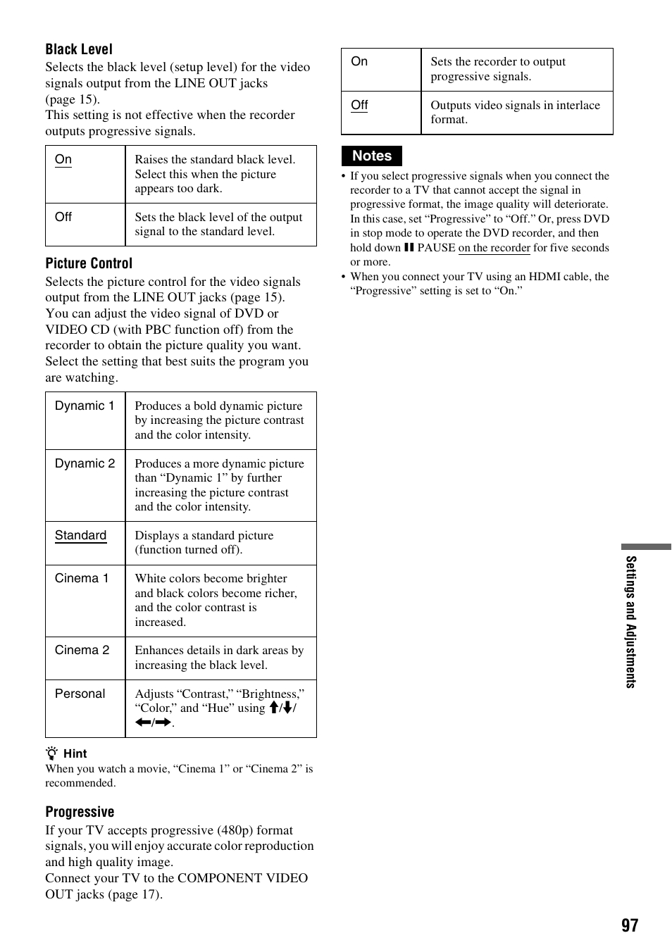 Sony RDR-VX555 User Manual | Page 97 / 160