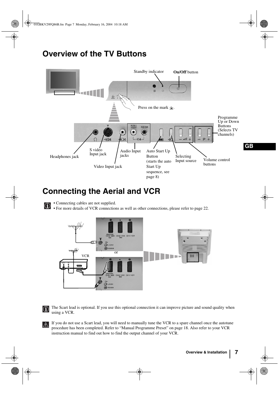 Sony FD Trinitron WEGA KV-32FQ86B User Manual | Page 7 / 32