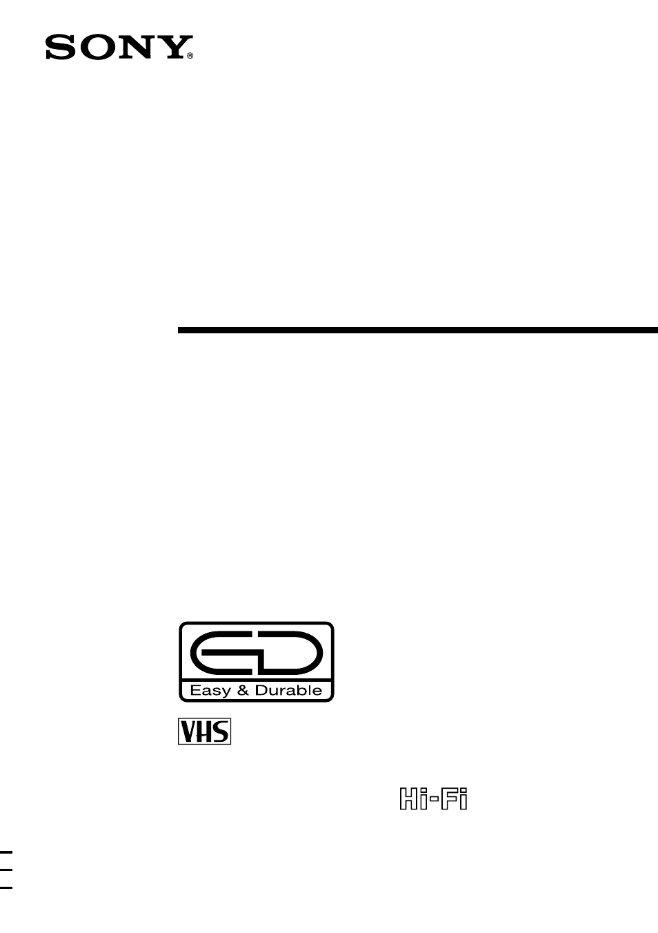 Sony SLV-ED343SG User Manual | 36 pages