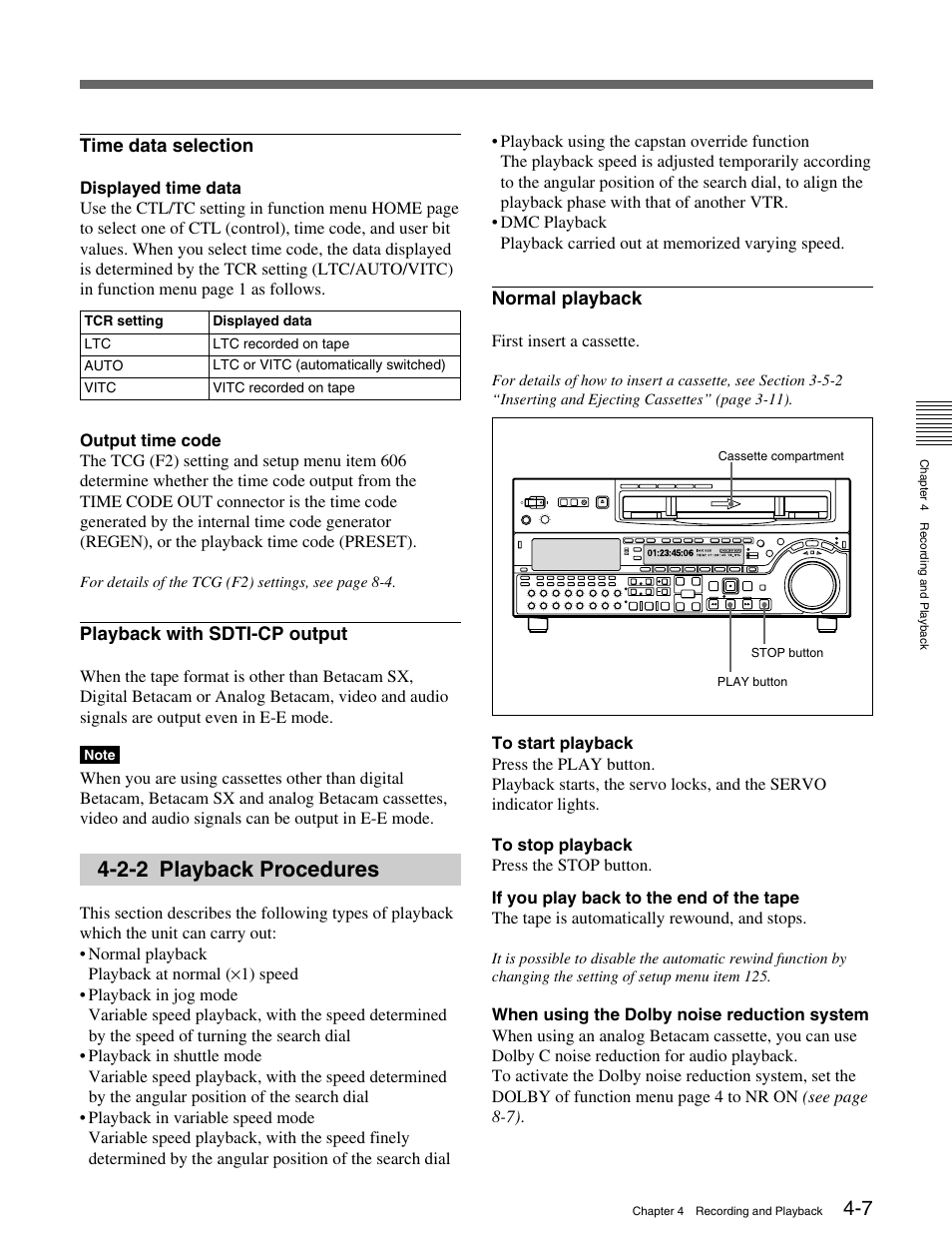 2-2 playback procedures | Sony MSW-M2000 User Manual | Page 49 / 144