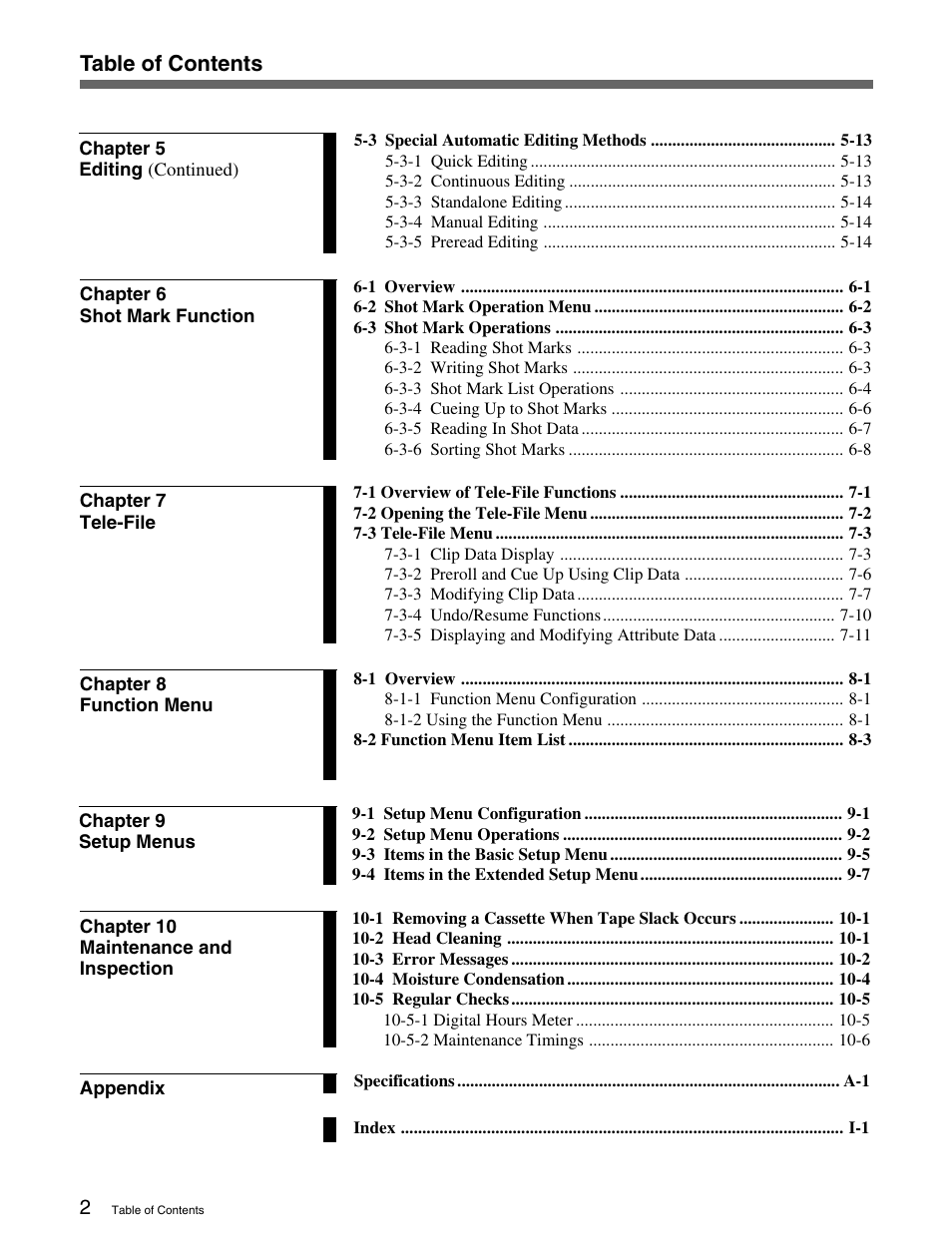 Sony MSW-M2000 User Manual | Page 6 / 144