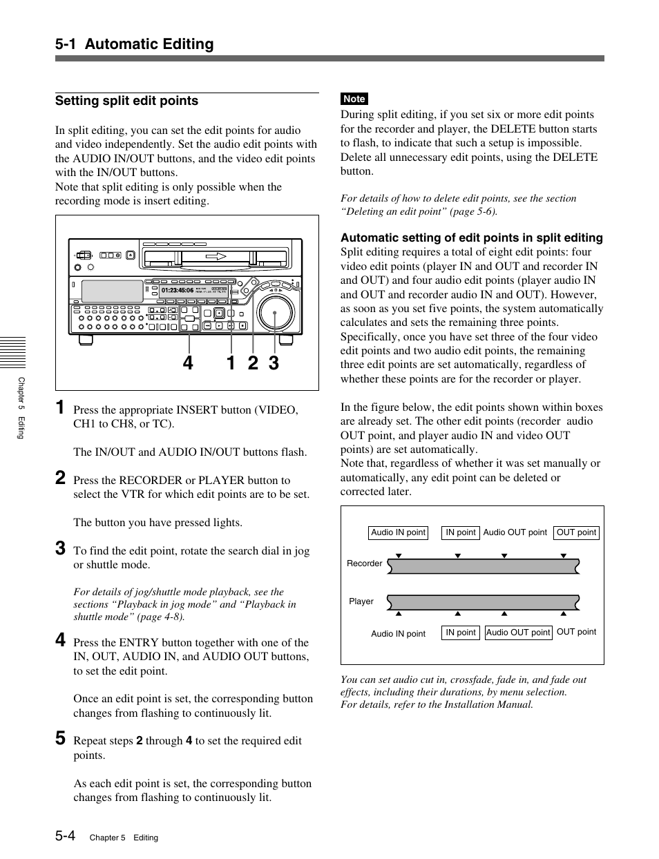 1 automatic editing | Sony MSW-M2000 User Manual | Page 60 / 144