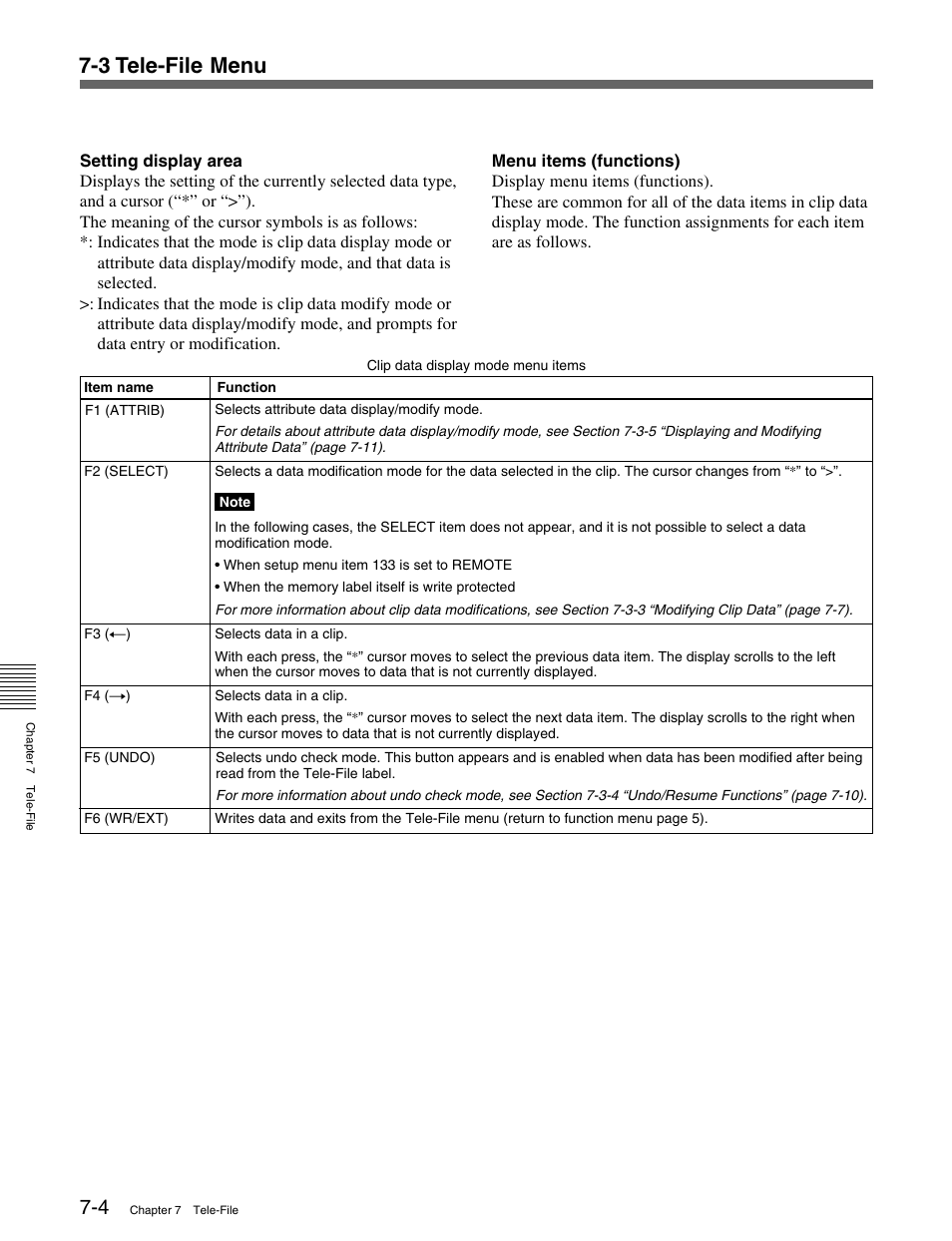 3 tele-file menu | Sony MSW-M2000 User Manual | Page 84 / 144