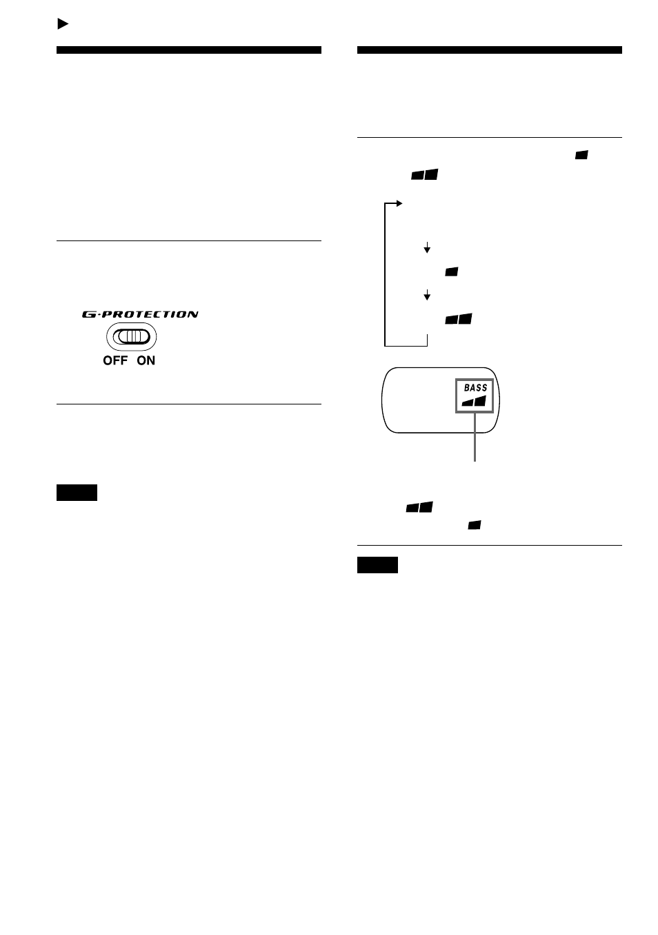 Available features, G-protection function, Emphasizing the bass sound (sound) | 12 emphasizing the bass sound | Sony D-MJ95 User Manual | Page 12 / 28