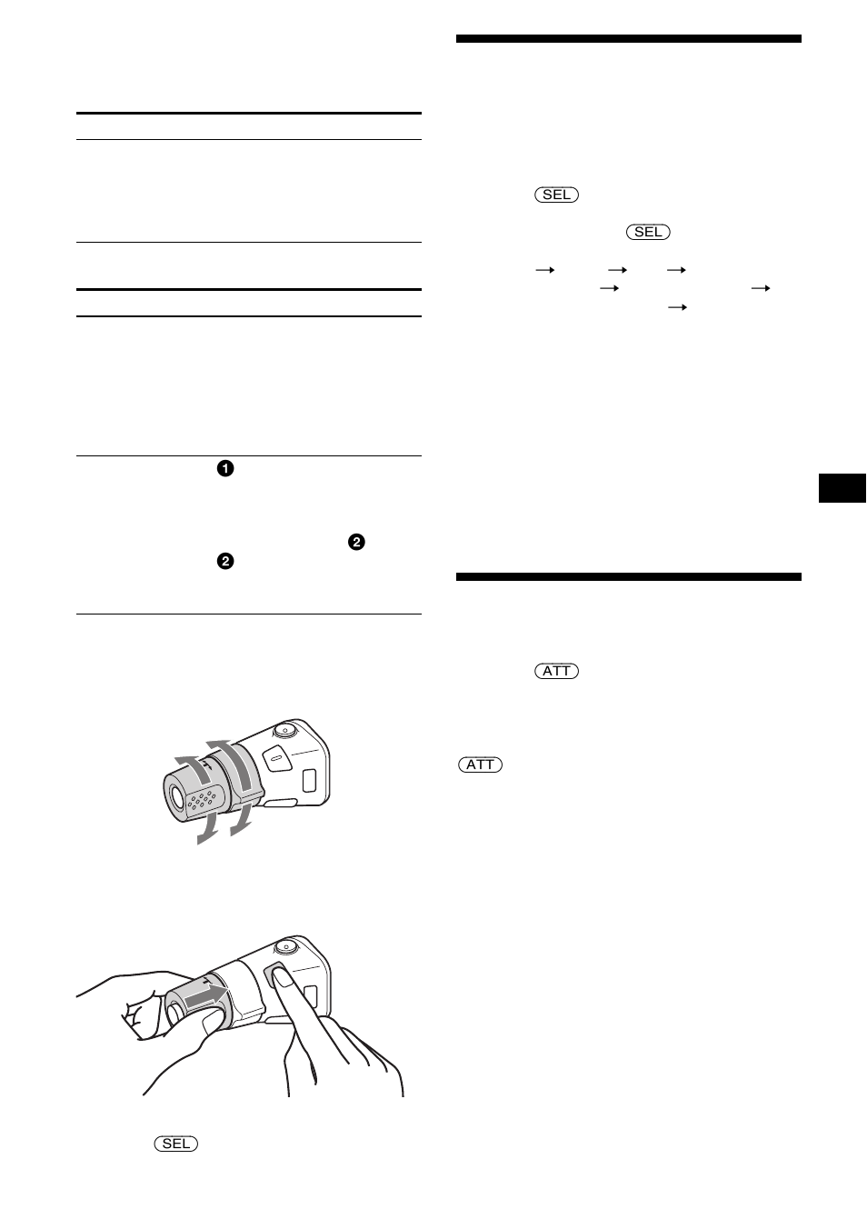 Adjusting the sound characteristics, Quickly attenuating the sound | Sony CDX-F5500 User Manual | Page 19 / 84