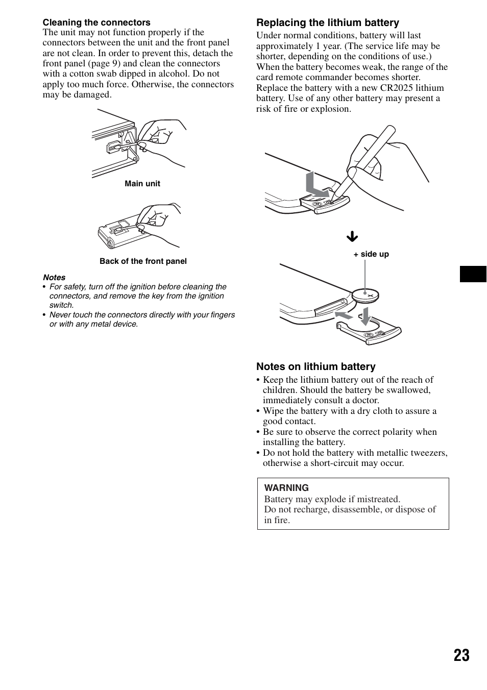 Sony CDX-F5500 User Manual | Page 23 / 84