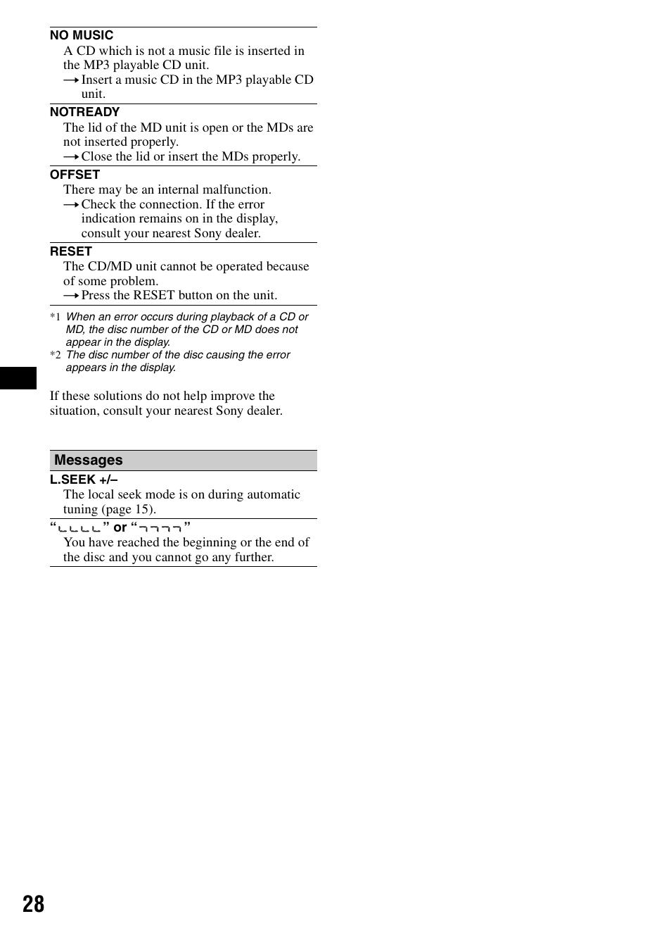 Sony CDX-F5500 User Manual | Page 28 / 84