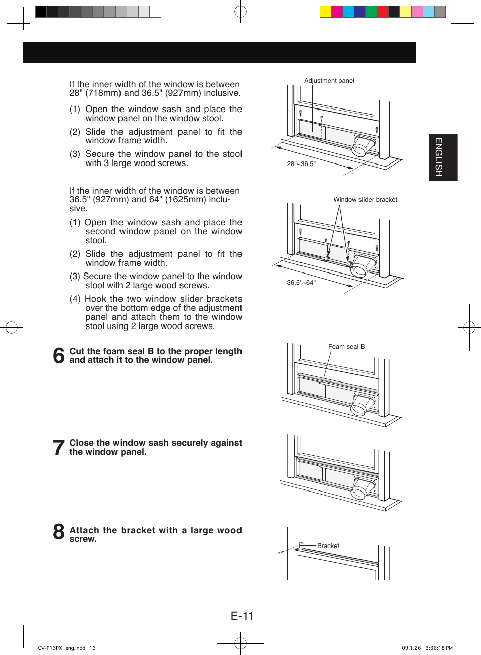 E-11 | Sony CV-P12PX User Manual | Page 13 / 34