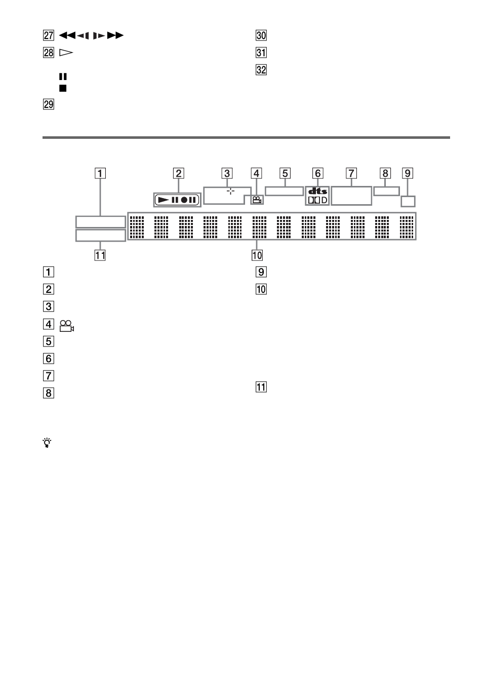 Front panel display | Sony RDR-GX700 User Manual | Page 108 / 116
