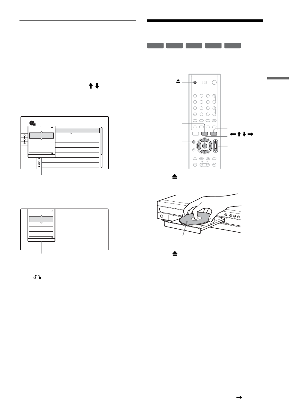 Using the title list, Tools, Press z (open/close) to close the disc tray | Press title list, Press o return, Gu ide t o di sp la ys | Sony RDR-GX700 User Manual | Page 33 / 116