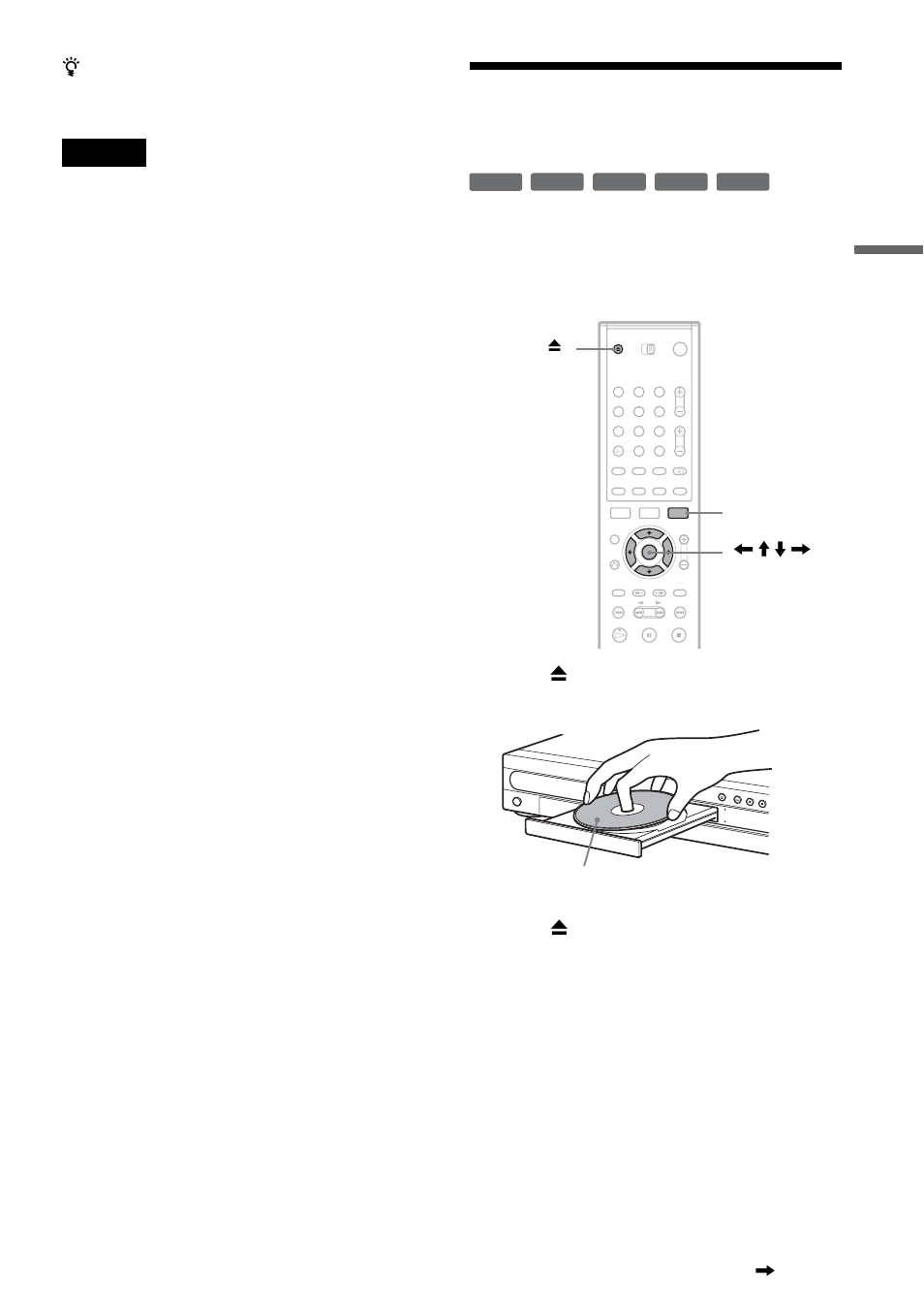 Using the “disc info” screen (disc settings), Press z (open/close) to close the disc tray, Press tools | Select “disc info,” and press enter | Sony RDR-GX700 User Manual | Page 35 / 116