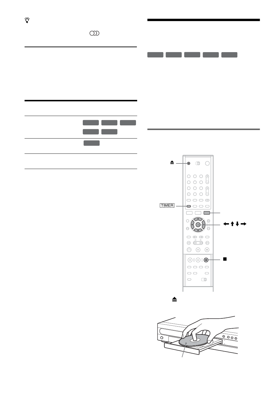 Timer recording (standard/ video plus+), Timer recording (standard/video plus+), Unrecordable pictures | Setting the timer manually (standard) | Sony RDR-GX700 User Manual | Page 42 / 116
